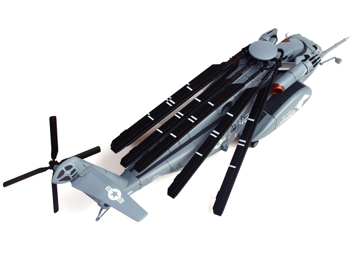 Sikorsky MH-53E Sea Dragon Helicopter "United States Navy Black Stallions Tail Number 42" Light Gray 1/72 Diecast Model by Panzerkampf-2