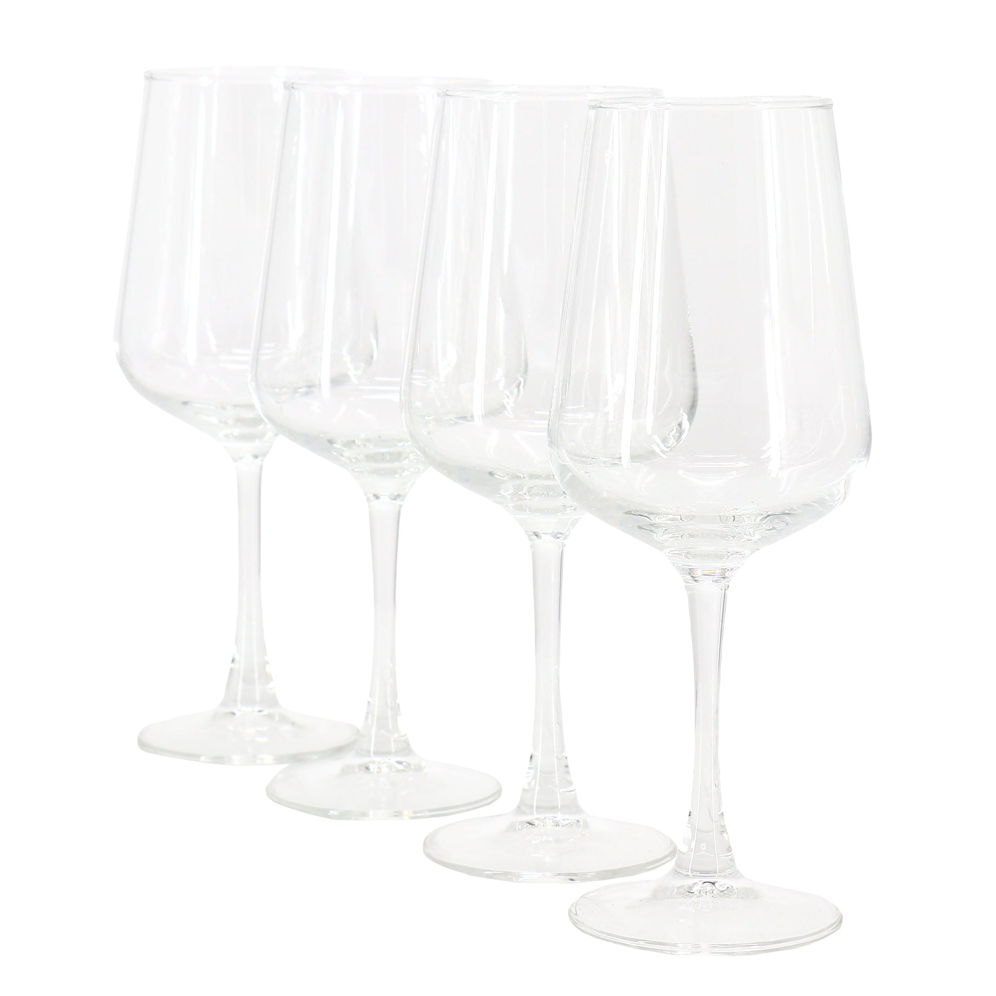 Gibson Home Belinni 4 Piece 15.4 Ounce Classic Wine Glass Set W2B