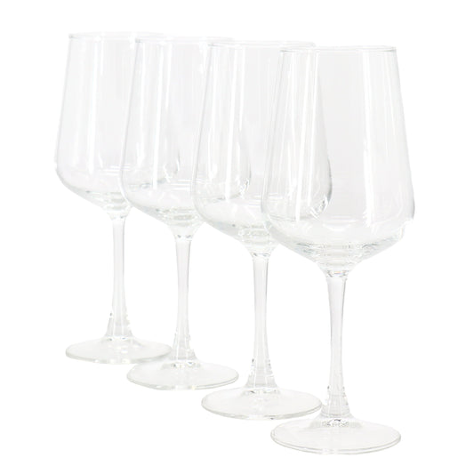 Gibson Home Belinni 4 Piece 15.4 Ounce Classic Wine Glass Set W2B