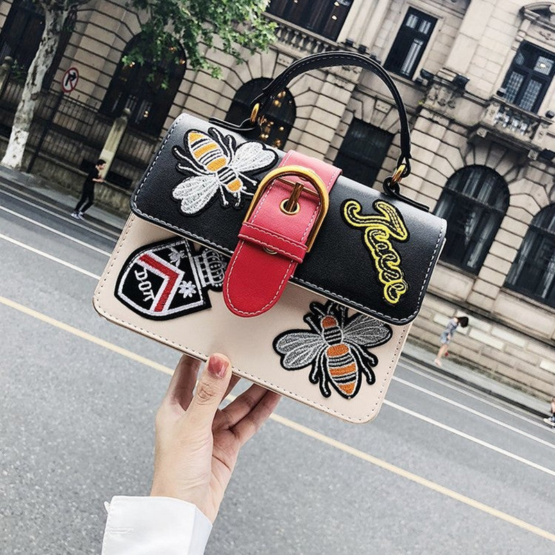 Embroidered handbag CJD