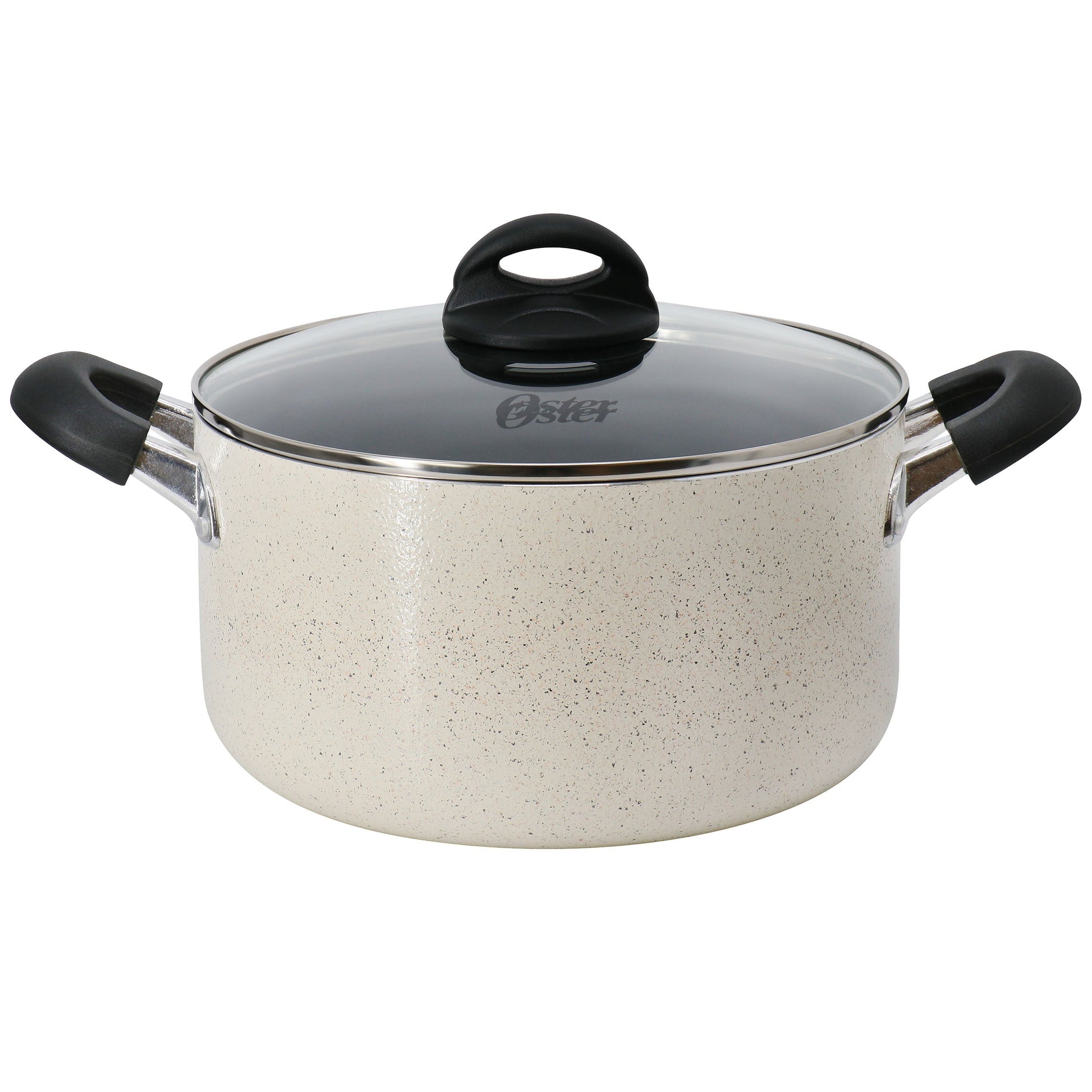 Oster Clairborne 6 Quart Aluminum Nonstick Dutch Oven with Lid in Sand W2B