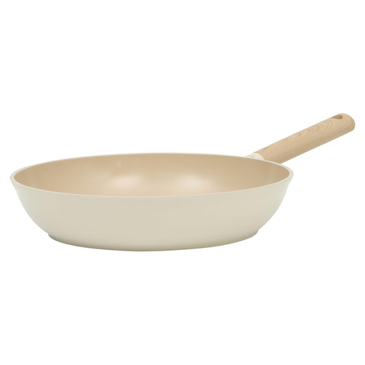 Gibson Elite Folkstone 12 Inch Ceramic Nonstick Cast Aluminum Frypan in Beige W2B