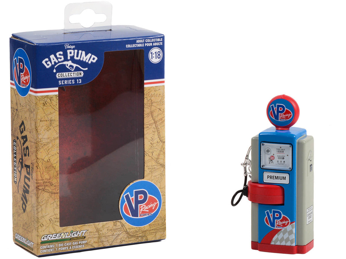 1948 Wayne 100-A Gas Pump "VP Racing Fuels" Blue and Gray "Vintage Gas Pumps" Series 13 1/18 Diecast Model by Greenlight Greenlight