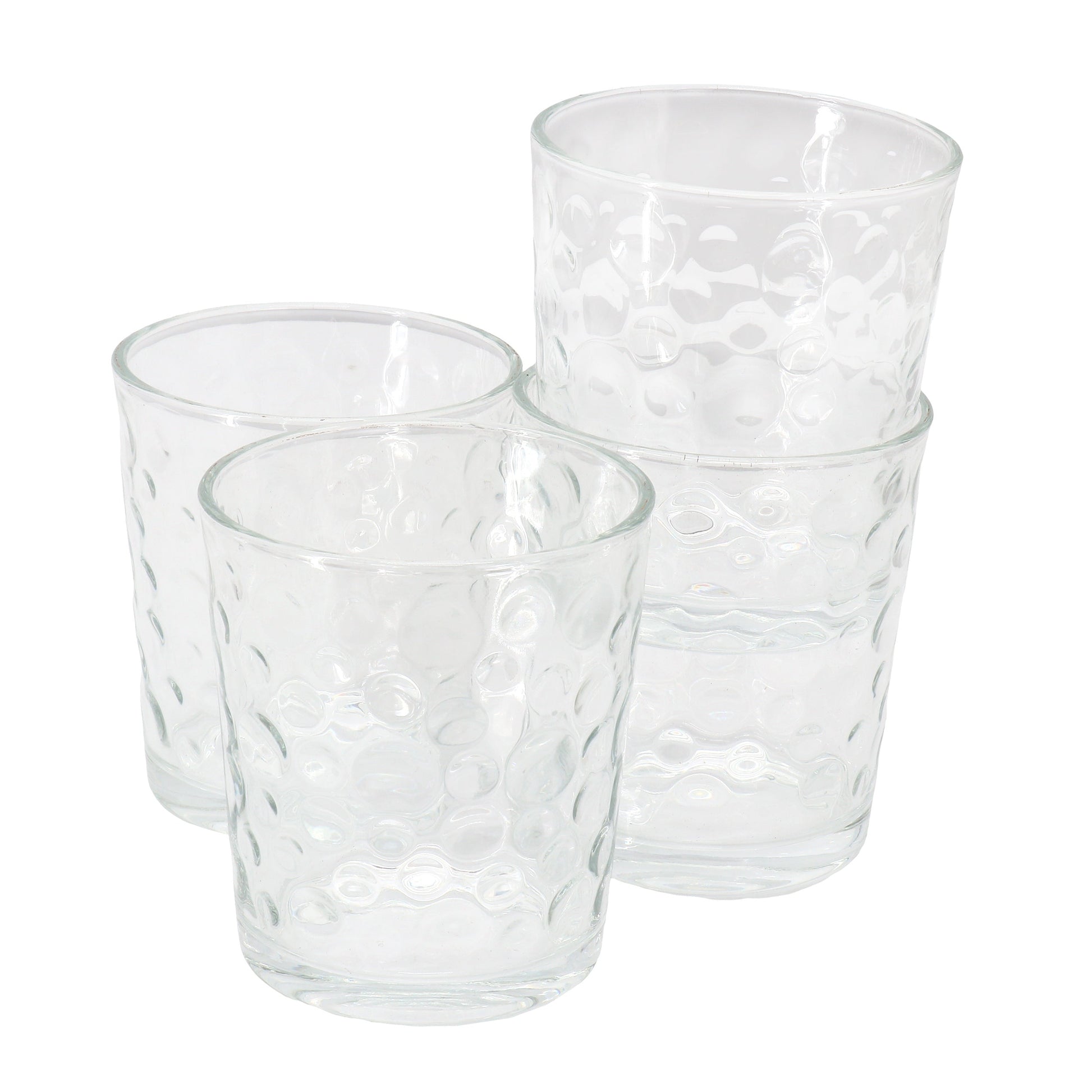 Gibson Home 4 Piece 13.5 Ounce Bubble Double Old-Fashioned Glassware Set W2B