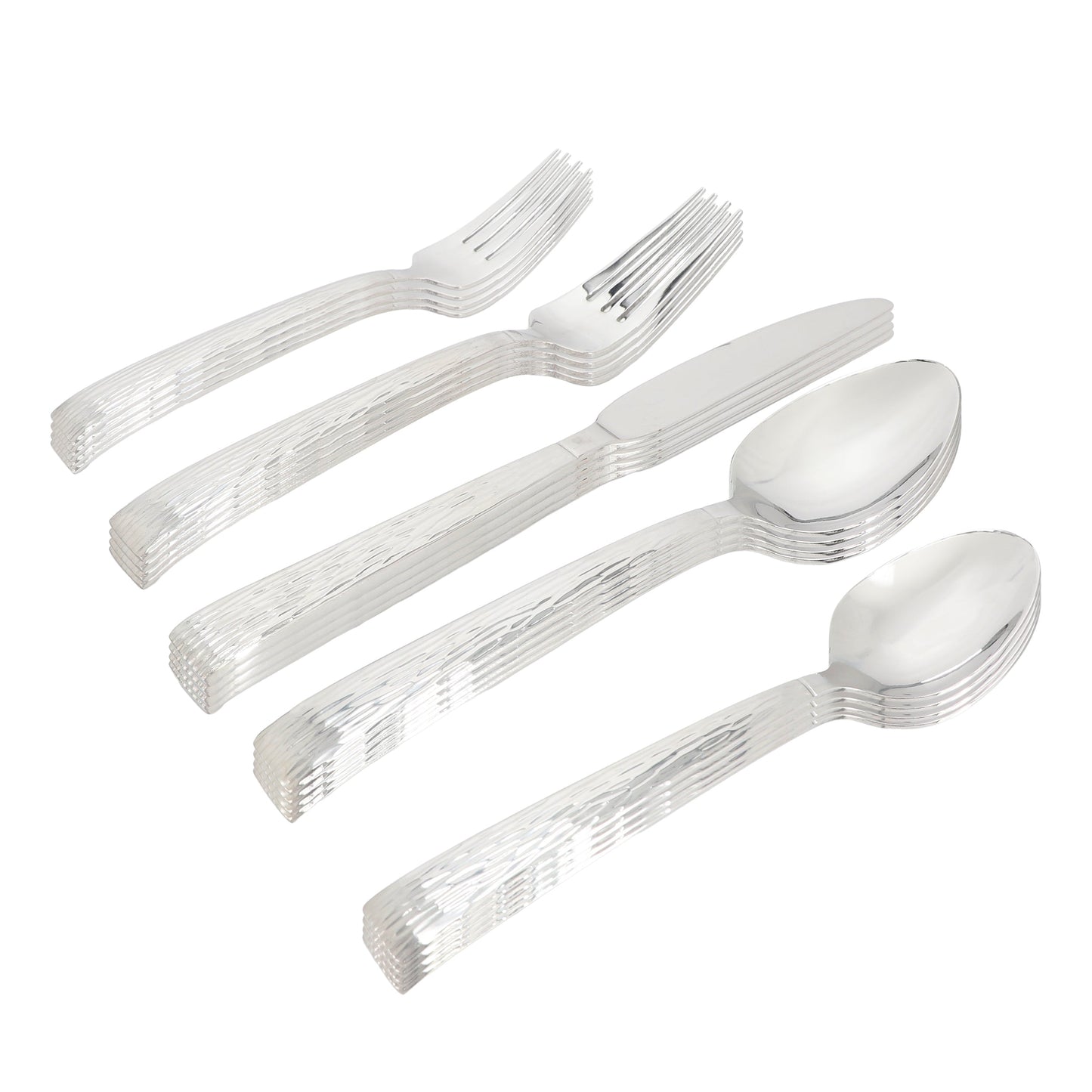 Gibson Home Cowper 20 Piece Stainless Steel Flatware Set in Silver W2B