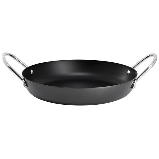 Oster Smithfire 11 Inch Nonstick Carbon Steel Paella Pan in Dark Gray W2B