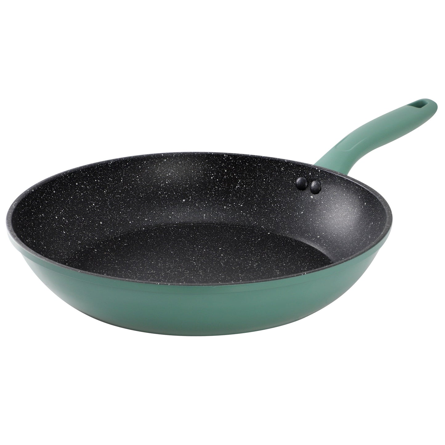 Gibson Home Barnsdall 12in Nonstick Aluminum Frying Pan in Green W2B