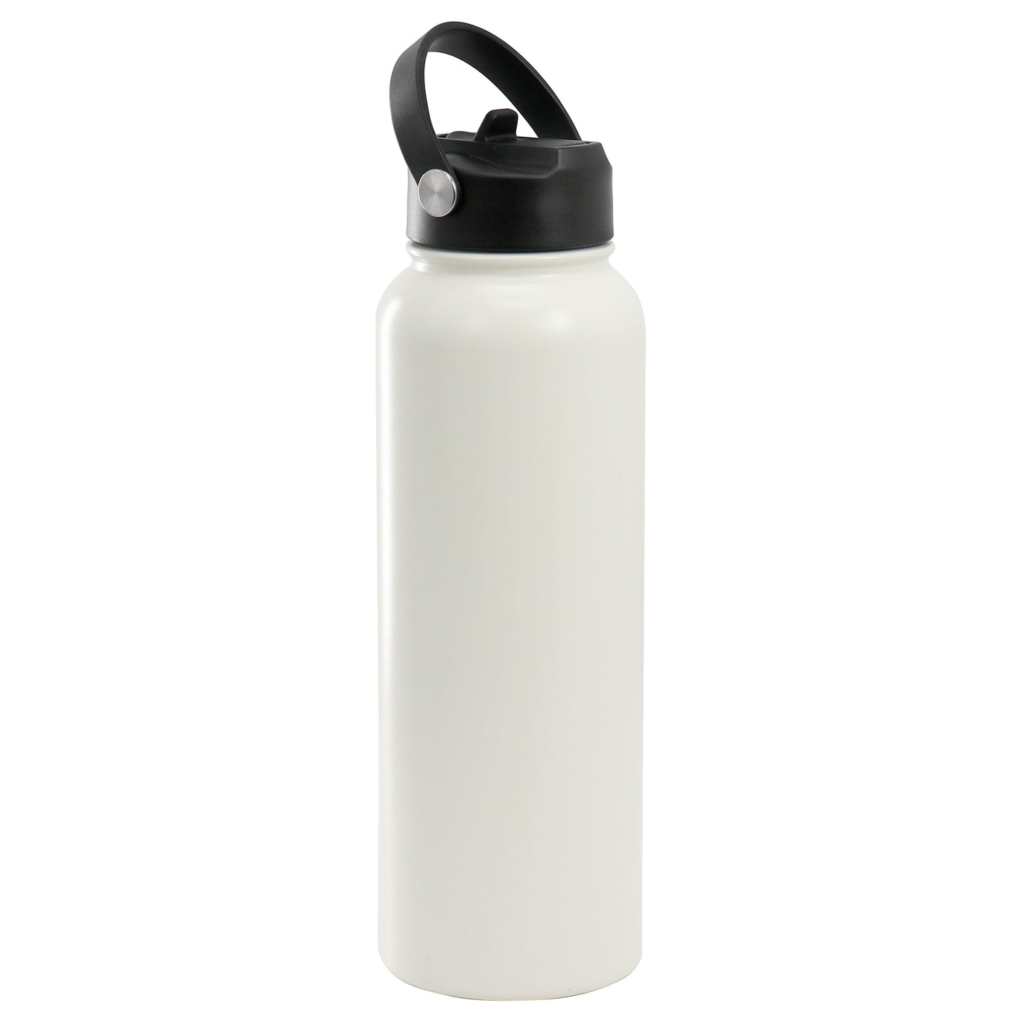 Gibson Home Marina 38oz Stainless Steel Thermal Bottle with Lid in Cream W2B