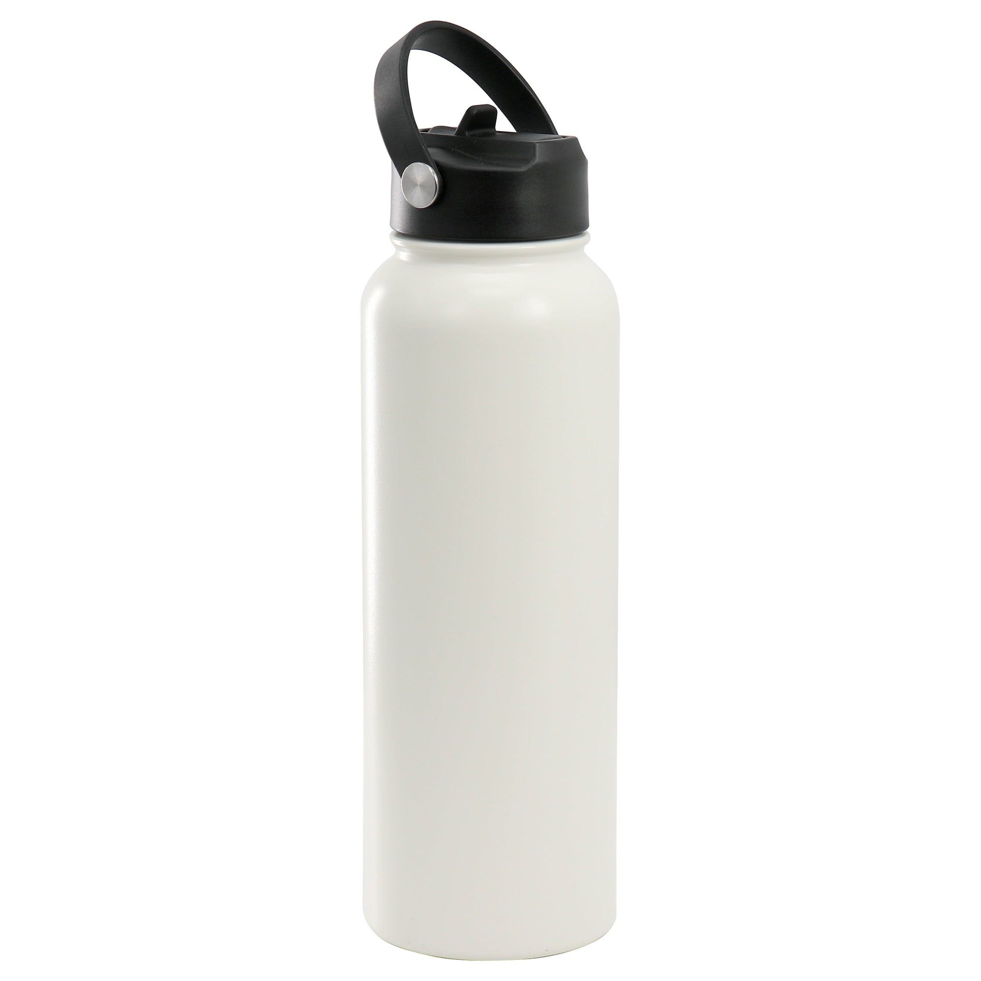 Gibson Home Marina 38oz Stainless Steel Thermal Bottle with Lid in Cream W2B