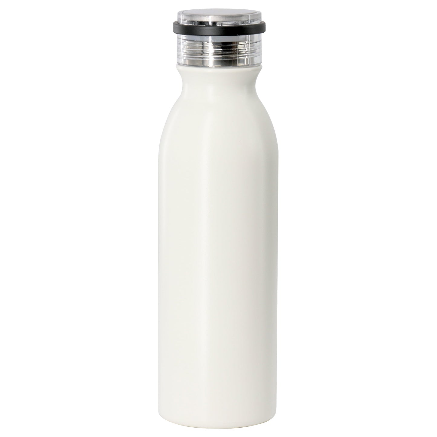 Gibson Home Marina 20oz Stainless Steel Thermal Bottle with Acrylic Lid in Cream W2B