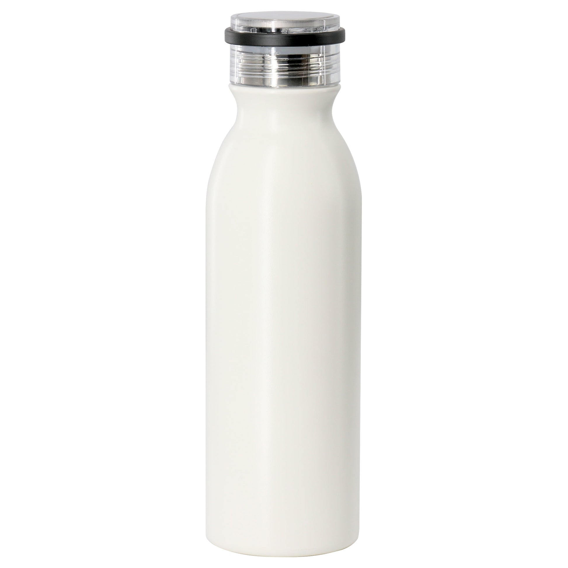 Gibson Home Marina 20oz Stainless Steel Thermal Bottle with Acrylic Lid in Cream W2B