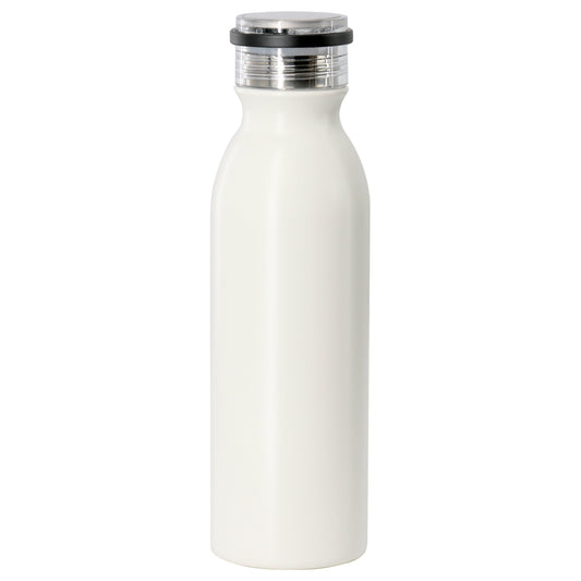 Gibson Home Marina 20oz Stainless Steel Thermal Bottle with Acrylic Lid in Cream W2B