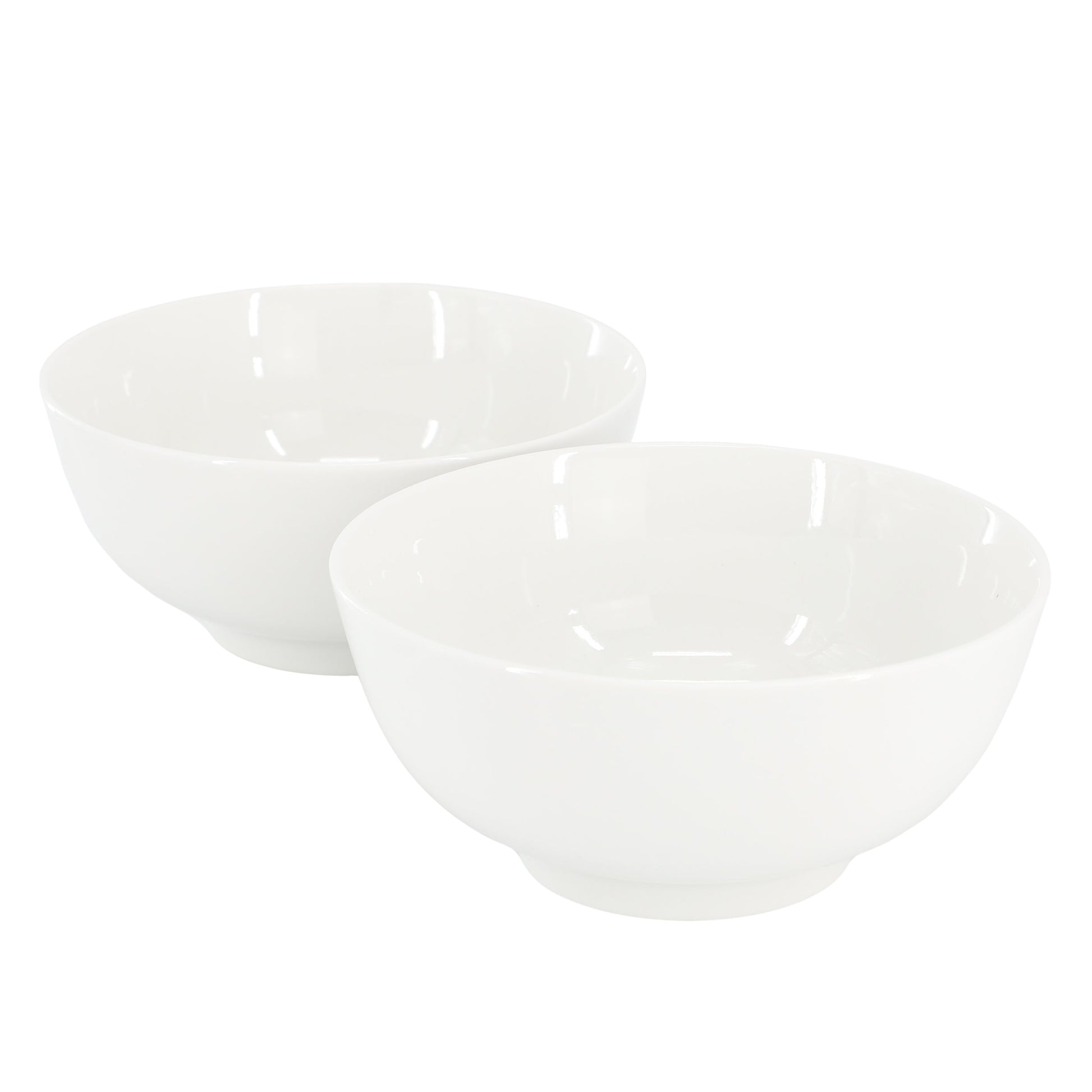 Gibson Home Great Essentials 2 Piece 6.9 Inch Fine Ceramic Noodle Bowl Set in White W2B
