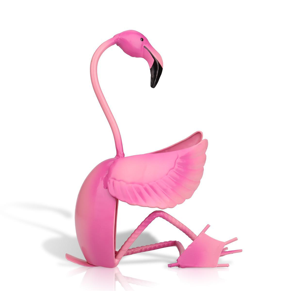Flamingo wine rack wrought iron CJD