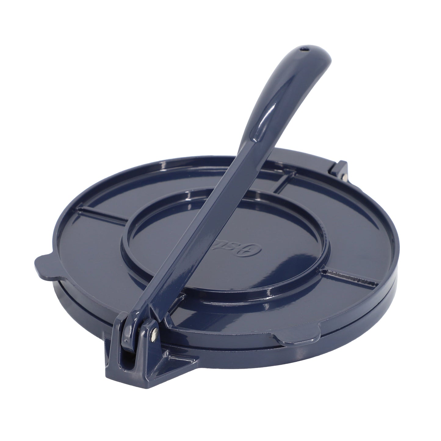 Oster Ravello 8 Inch Cast Aluminum Round Tortilla Press in Blue W2B