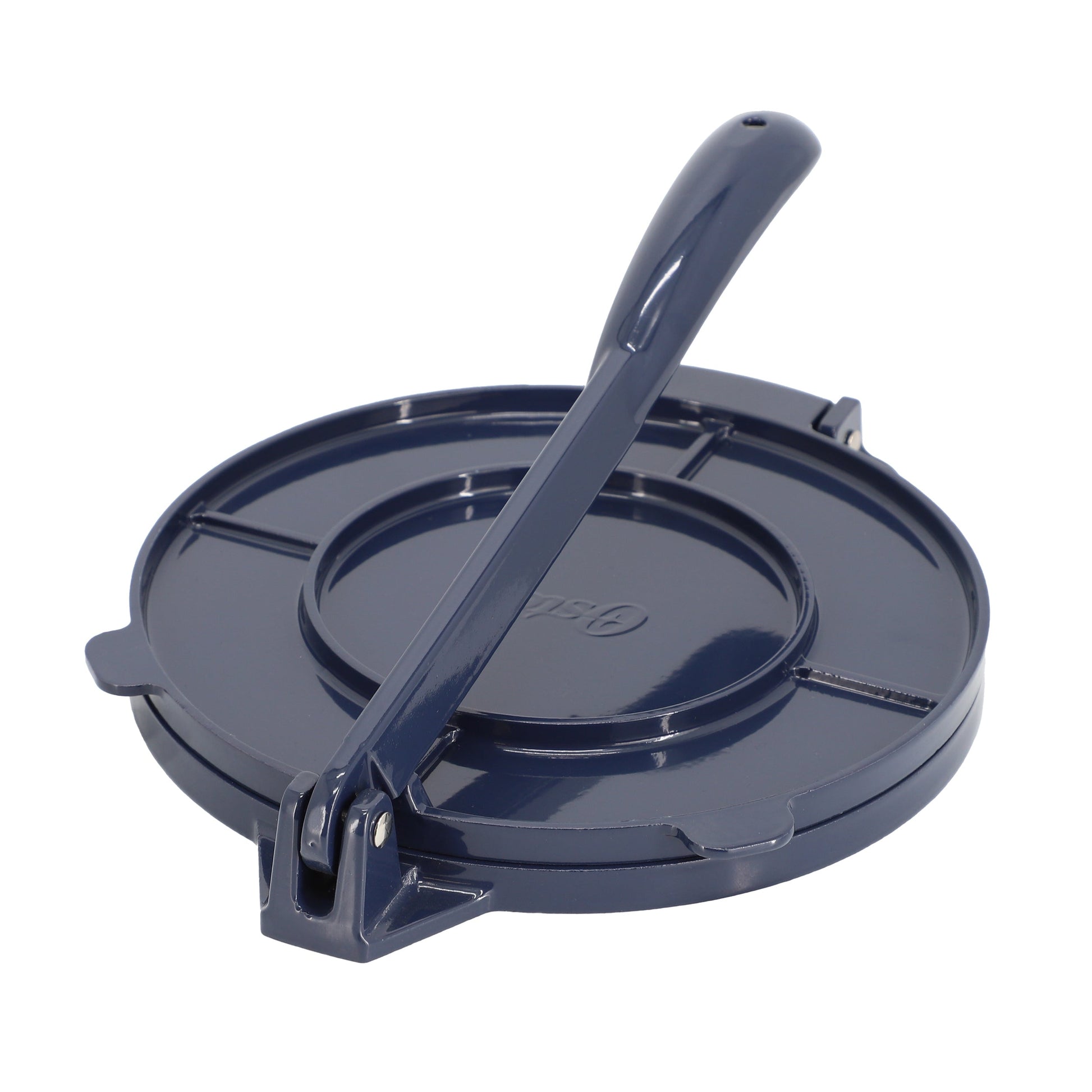 Oster Ravello 8 Inch Cast Aluminum Round Tortilla Press in Blue W2B