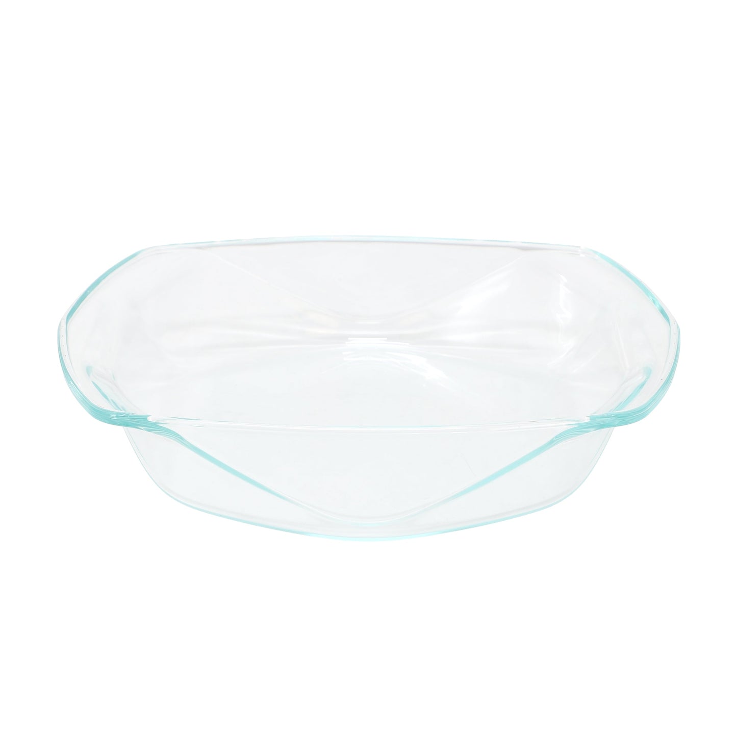 Soho Lounge Carnegie Hill 12 inch x 10 Inch x 2.6 Inch Tempered Glass Roaster Pan with Built-in Handles W2B