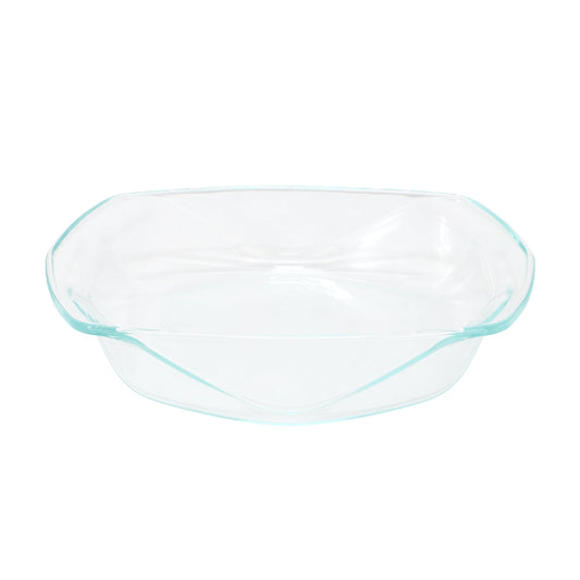 Soho Lounge Carnegie Hill 12 inch x 10 Inch x 2.6 Inch Tempered Glass Roaster Pan with Built-in Handles W2B
