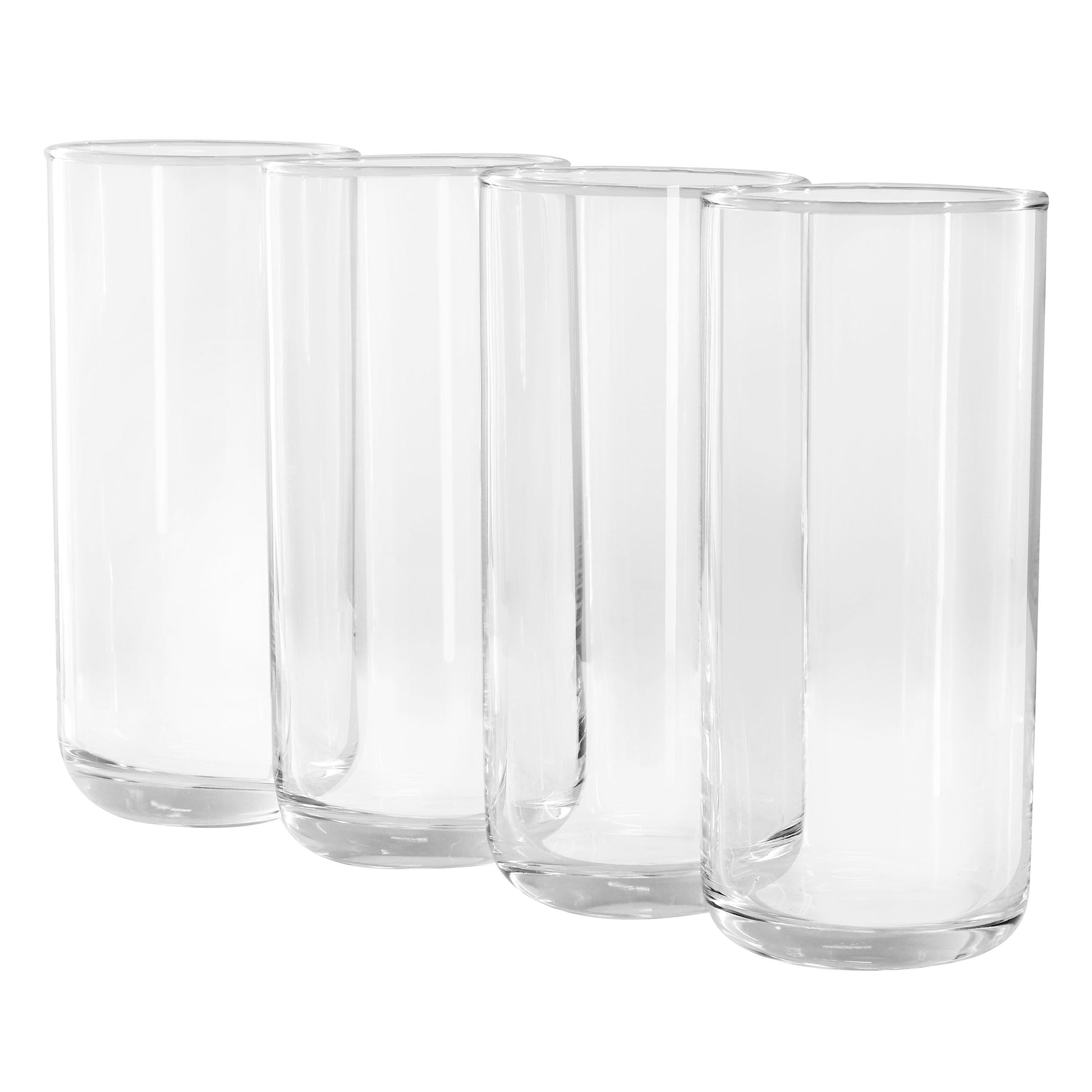 Gibson Home Emory 4 Piece 17 Ounce Clear Glass Tumbler Set W2B
