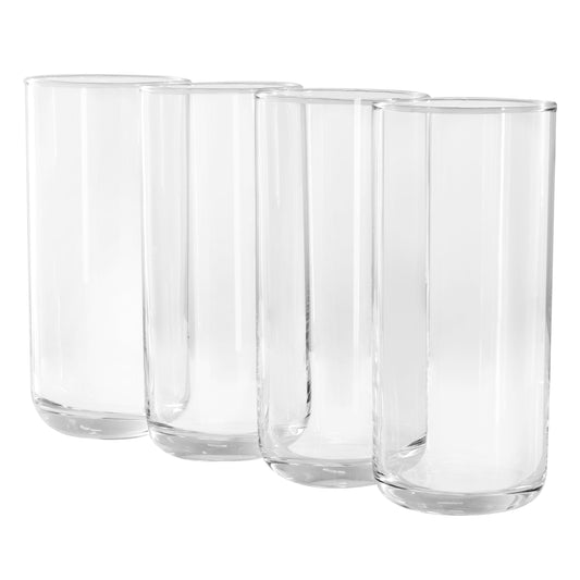Gibson Home Emory 4 Piece 17 Ounce Clear Glass Tumbler Set W2B