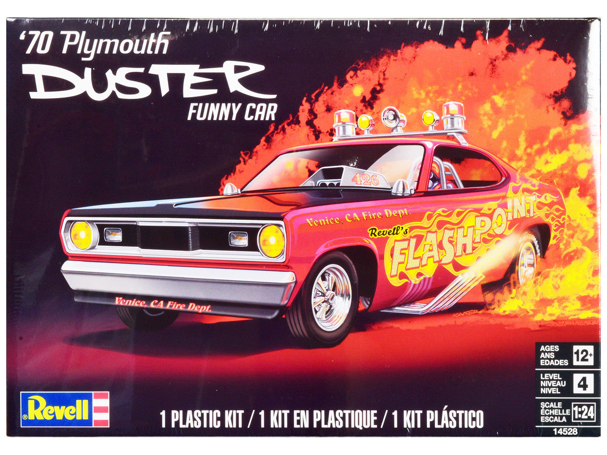 Level 4 Model Kit 1970 Plymouth Duster Funny Car 1/24 Scale Model by Revell Revell