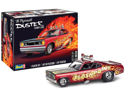 Level 4 Model Kit 1970 Plymouth Duster Funny Car 1/24 Scale Model by Revell Revell