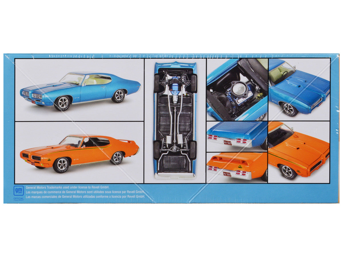 Level 4 Model Kit 1969 Pontiac GTO 2-in-1 Kit 1/24 Scale Model by Revell Revell