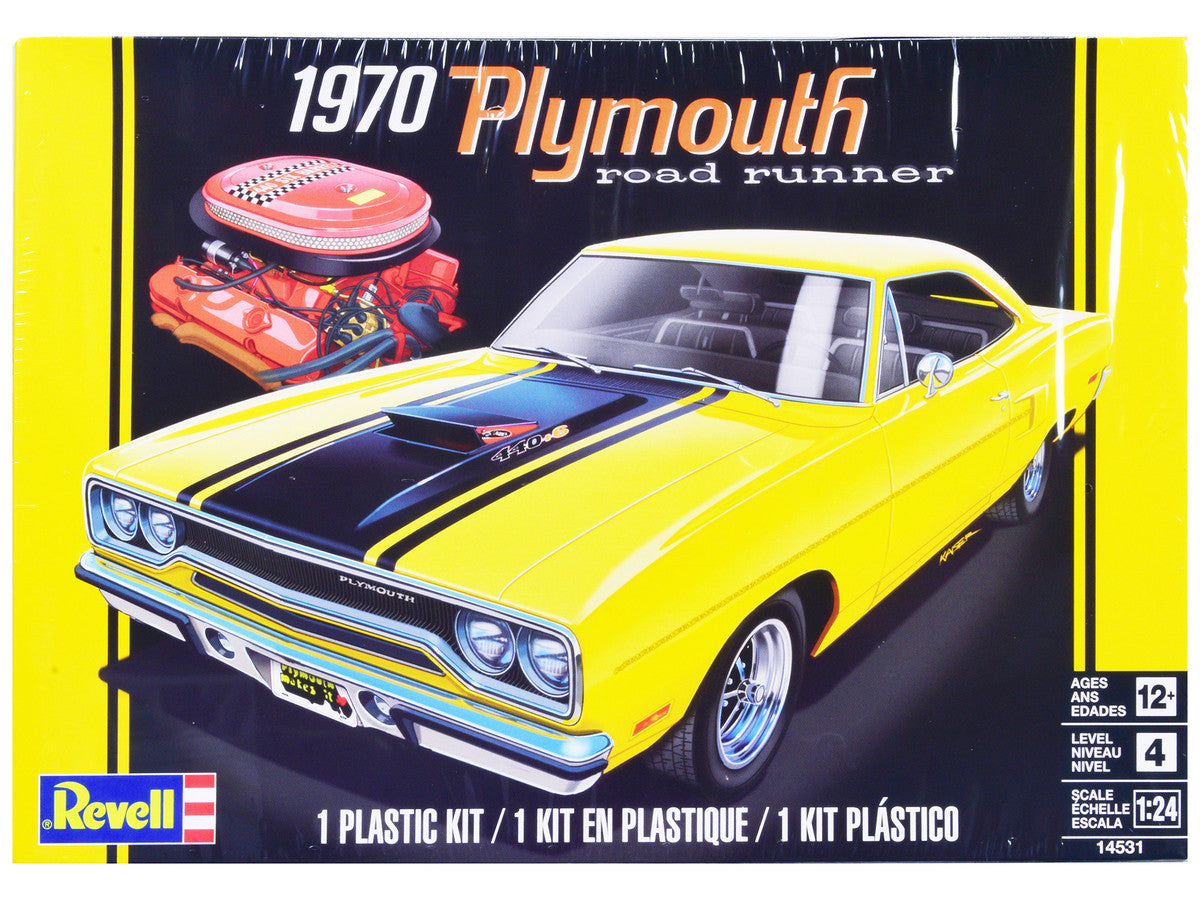 Level 4 Model Kit 1970 Plymouth Road Runner 1/24 Scale Model by Revell Revell