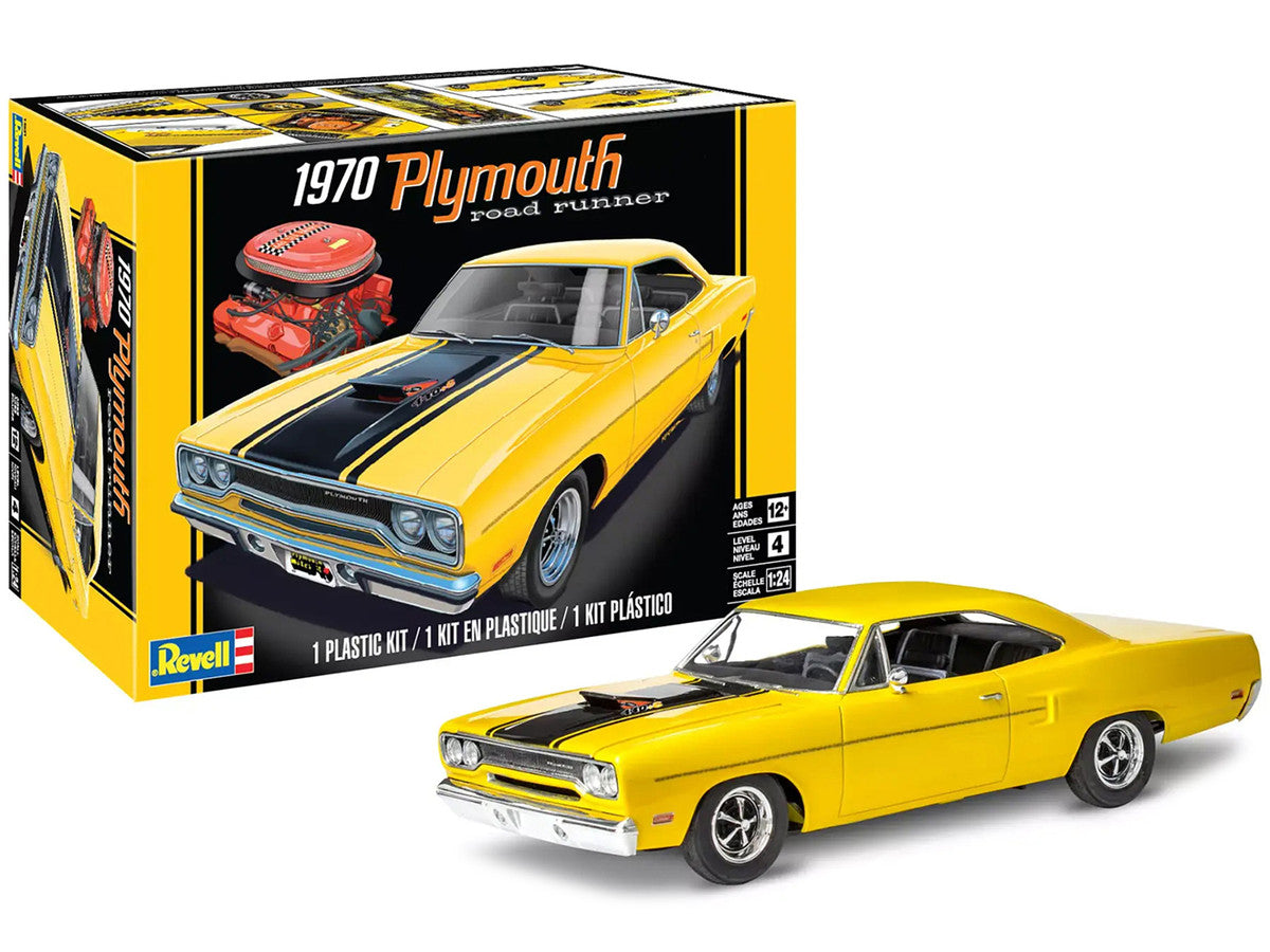 Level 4 Model Kit 1970 Plymouth Road Runner 1/24 Scale Model by Revell Revell