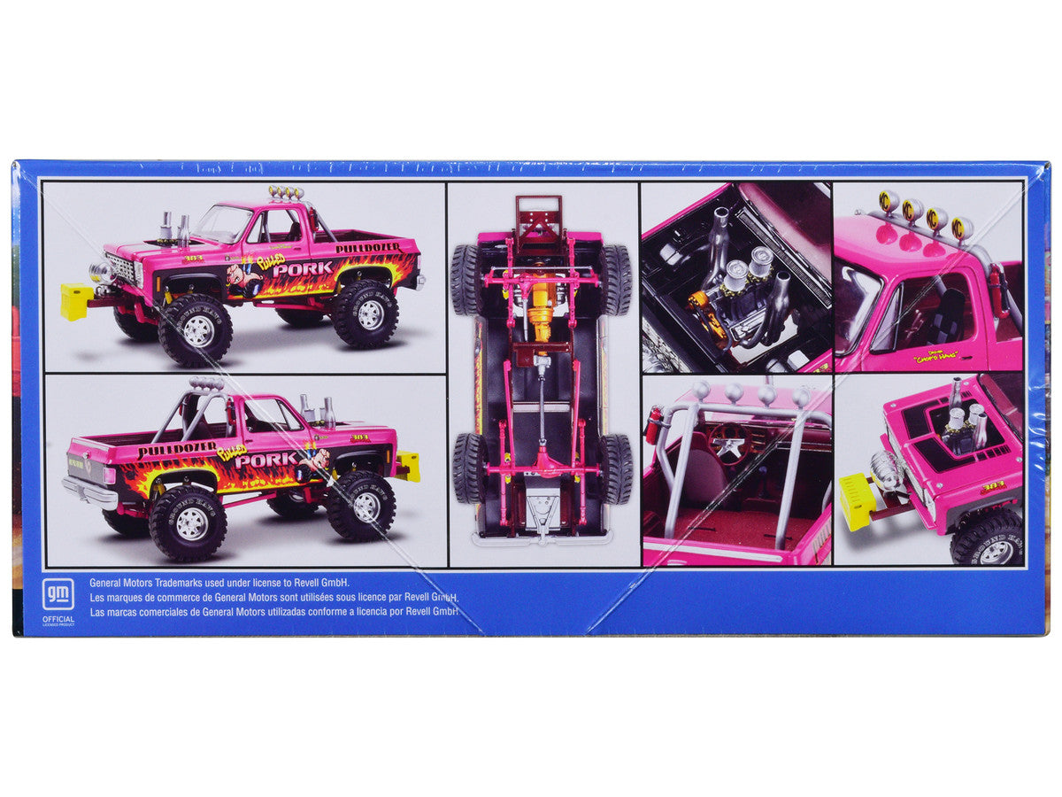 Level 4 Model Kit 1978 Chevrolet Blazer Pickup Truck "Pulled Pork Pulldozer" 1/24 Scale Model by Revell-3
