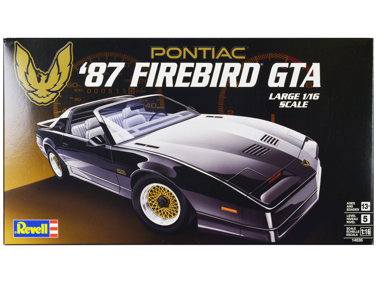 Level 5 Model Kit 1987 Pontiac Firebird GTA 1/16 Scale Model by Revell Revell
