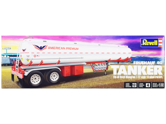 Level 4 Model Kit Fruehauf 40' Tanker Trailer 1/32 Scale Model by Revell Revell