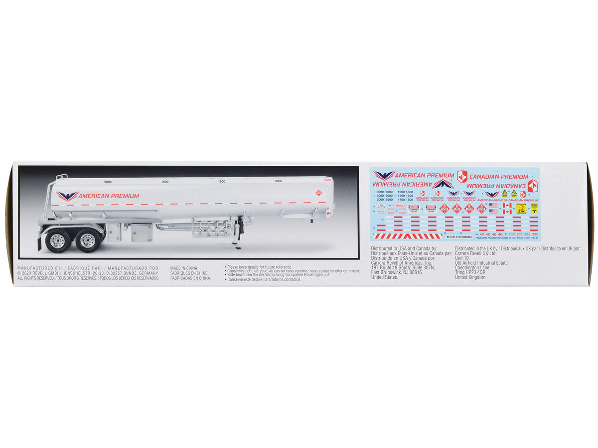 Level 4 Model Kit Fruehauf 40' Tanker Trailer 1/32 Scale Model by Revell Revell
