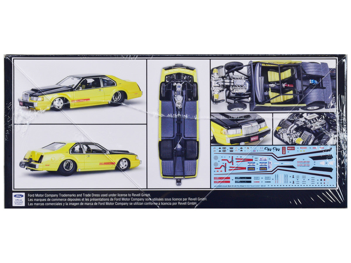 Level 5 Model Kit Lincoln Mark VII LSC Pro Street 1/25 Scale Model by Revell Revell