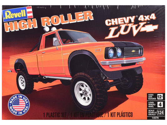 Level 4 Model Kit Chevrolet LUV 4x4 Pickup Truck "High Roller" 1/24 Scale Model by Revell