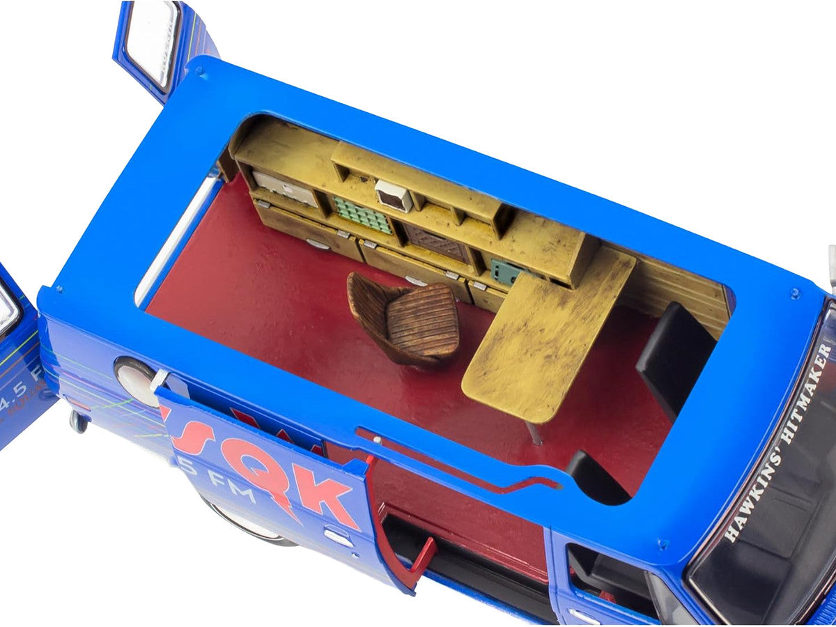 Level 3 Model Kit 1977 GMC "WSQK Squawk" Van "Stranger Things" (2016-2025) TV Series 1/25 Scale Model by Revell-3