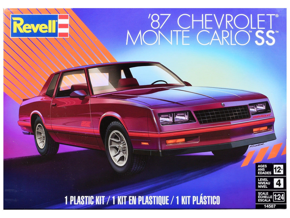 Level 4 Model Kit 1987 Chevrolet Monte Carlo SS 1/24 Scale Model by Revell Revell