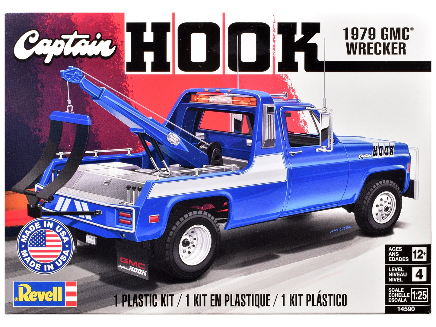 Level 4 Model Kit 1979 GMC Wrecker Tow Truck "Captain Hook" 1/25 Scale Model by Revell