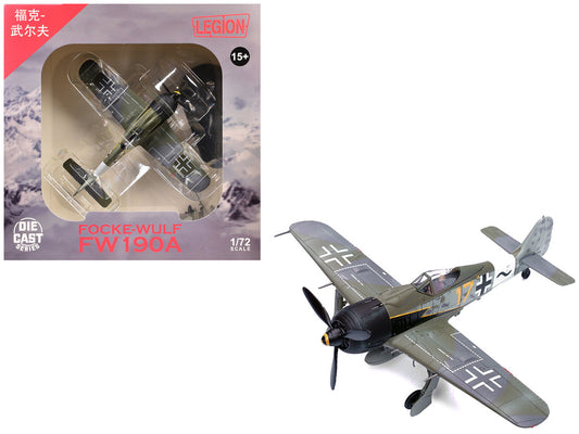 Focke-Wulf Fw 190A Aircraft "Yellow 17 24-Victory Ace Willi Unger 12./JG 3 Udet Germany" (1944) German Luftwaffe 1/72 Diecast Model Airplane by Legion Legion