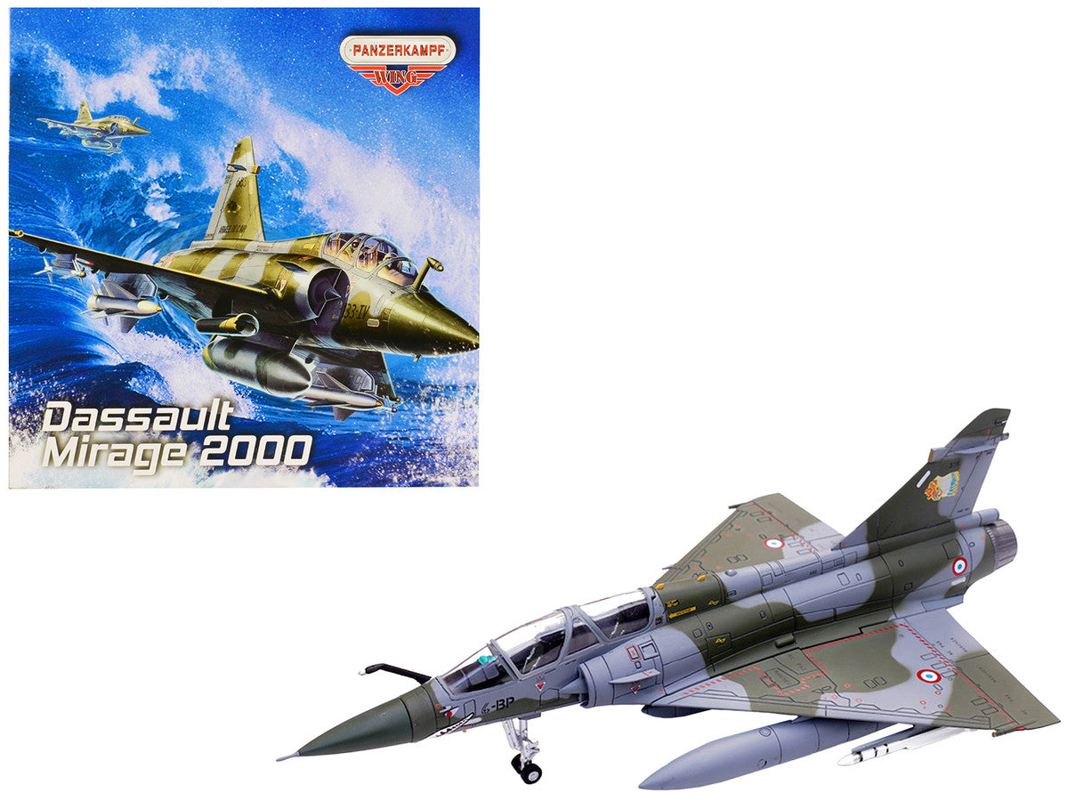 Dassault Mirage 2000N Fighter Aircraft "Escadron de Chasse 2/4 La Fayette Luxeuil" (2004) French Air Force "Wing" Series 1/72 Diecast Model by Panzerkampf Panzerkampf