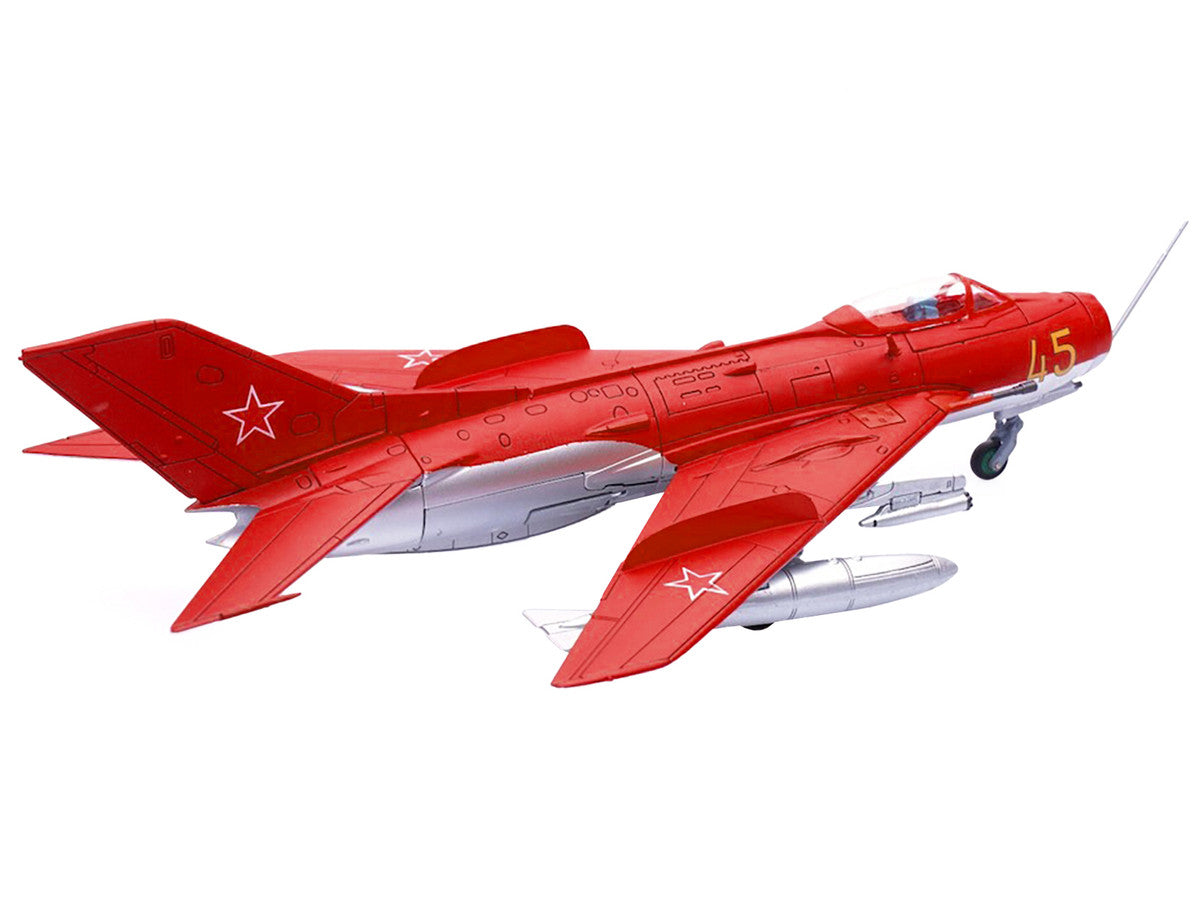 Mikoyan-Gurevich MiG-19S Farmer C Fighter Aircraft "Yellow 45" "VVS Display Team Soviet Air Force Kubinka Air Base" (1960) "Wing" Series  1/72 Diecast Model by Panzerkampf-2