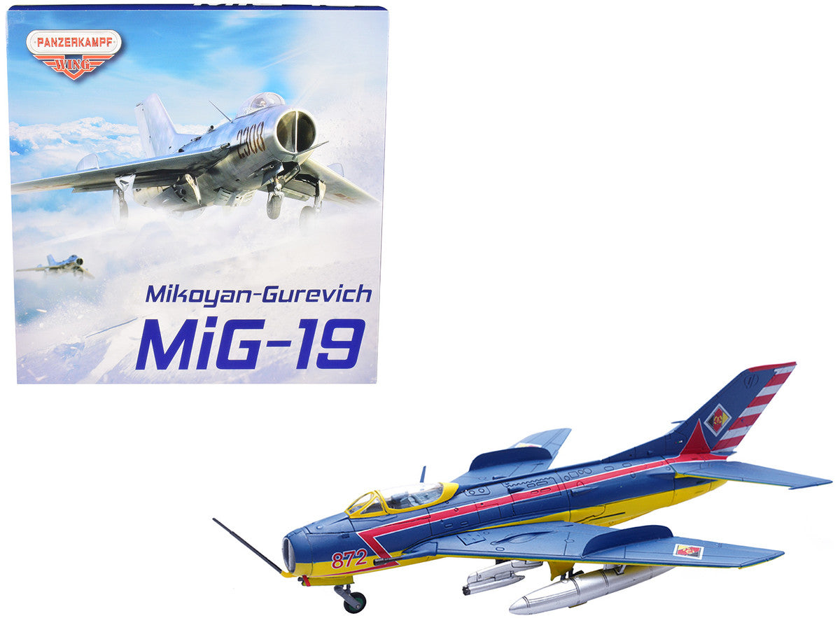 Mikoyan-Gurevich MiG-19S Farmer C Fighter Aircraft "1 Staffel/JG-3. Preschen." 5th World Aerobatic Championships (1968) "Wing" Series 1/72 Diecast Model by Panzerkampf Panzerkampf
