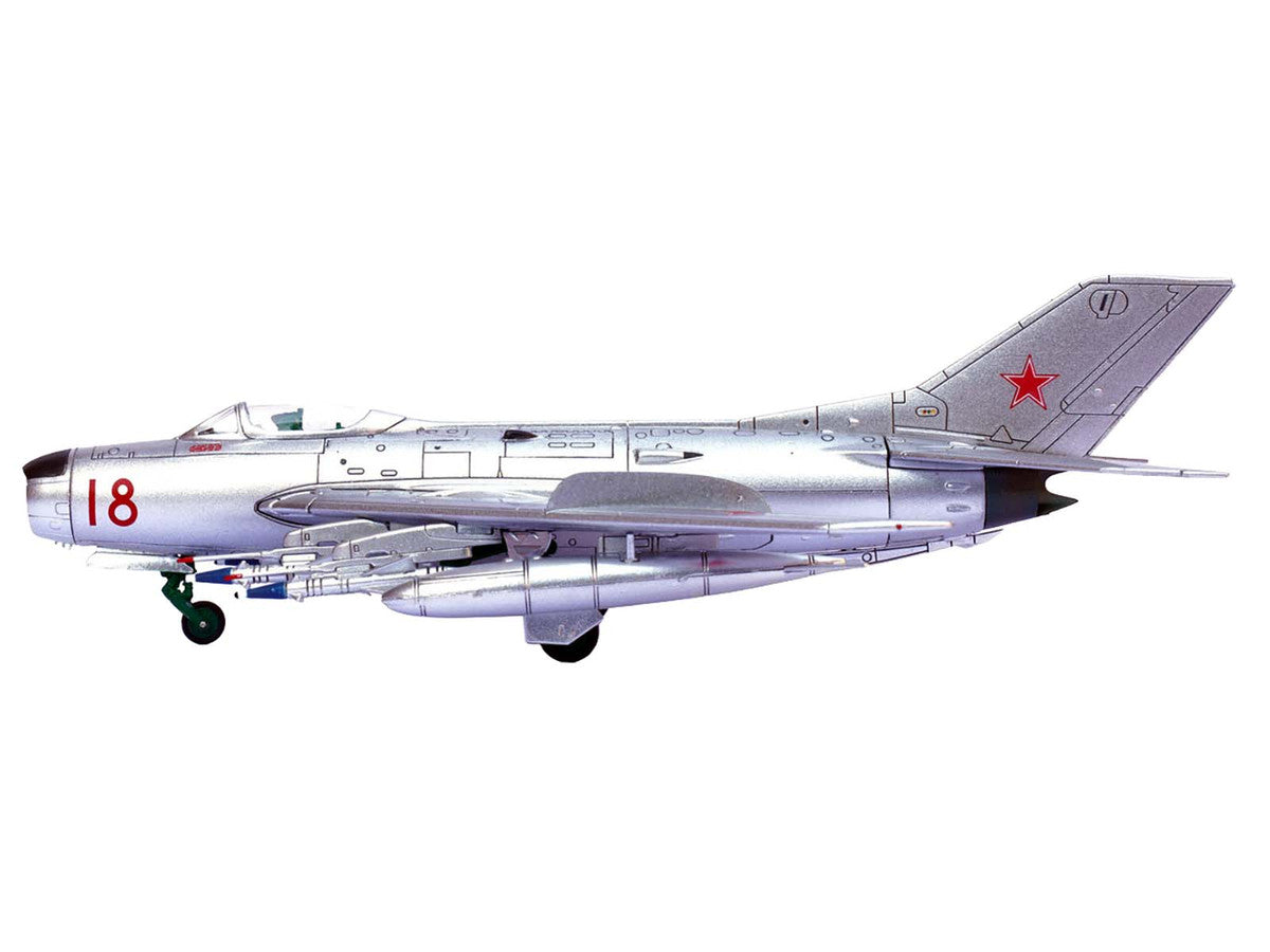 Mikoyan-Gurevich MiG-19PM Farmer-E Fighter Aircraft "Red 18" Soviet Air Force 1/72 Diecast Model by Panzerkampf Panzerkampf