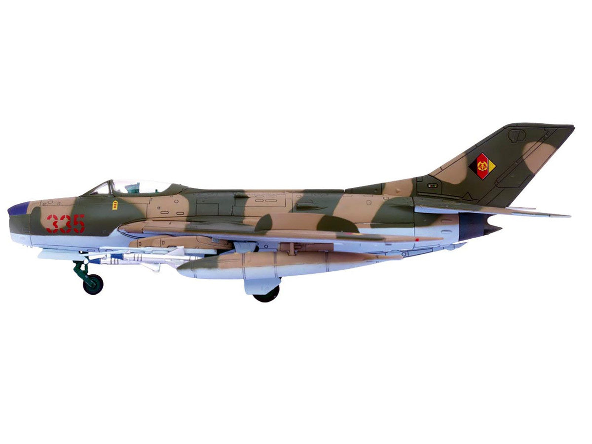 Mikoyan-Gurevich MiG-19PM Farmer-E Fighter Aircraft "Red 335" East German Air Force 1/72 Diecast Model by Panzerkampf-1