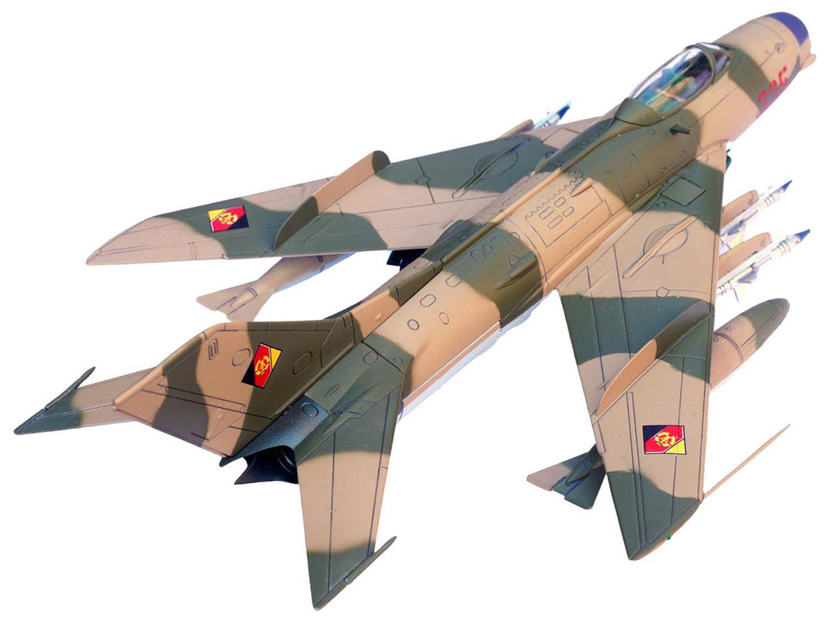 Mikoyan-Gurevich MiG-19PM Farmer-E Fighter Aircraft "Red 335" East German Air Force 1/72 Diecast Model by Panzerkampf-3