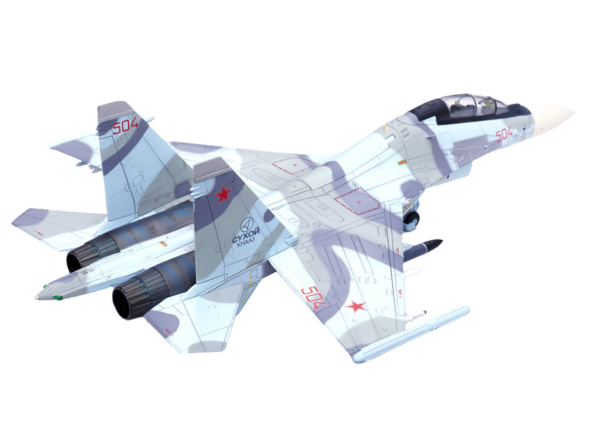 Sukhoi Su-30MKK Flanker-G Fighter Aircraft #504 "Russian Air Force" "Wing" Series 1/72 Diecast Model by Panzerkampf Panzerkampf