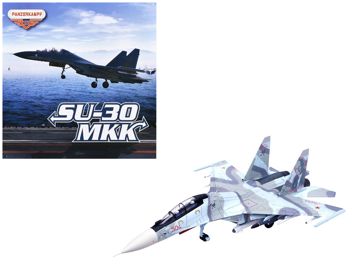 Sukhoi Su-30MKK Flanker-G Fighter Aircraft #504 "Russian Air Force" "Wing" Series 1/72 Diecast Model by Panzerkampf Panzerkampf
