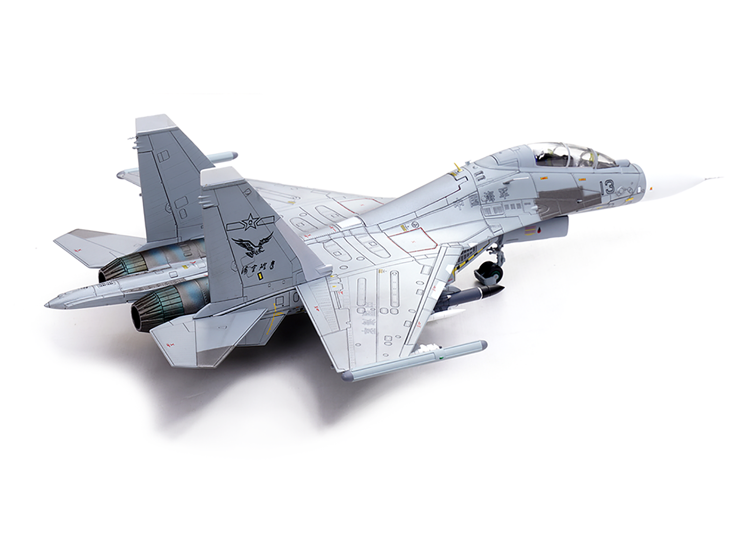 Sukhoi Su-30MKK Flanker-G Fighter Aircraft #13 "People's Liberation Army (PLA) Naval Aviation's Sea and Air Eagle Regiment" Chinese Air Force "Wing" Series 1/72 Diecast Model by Panzerkampf