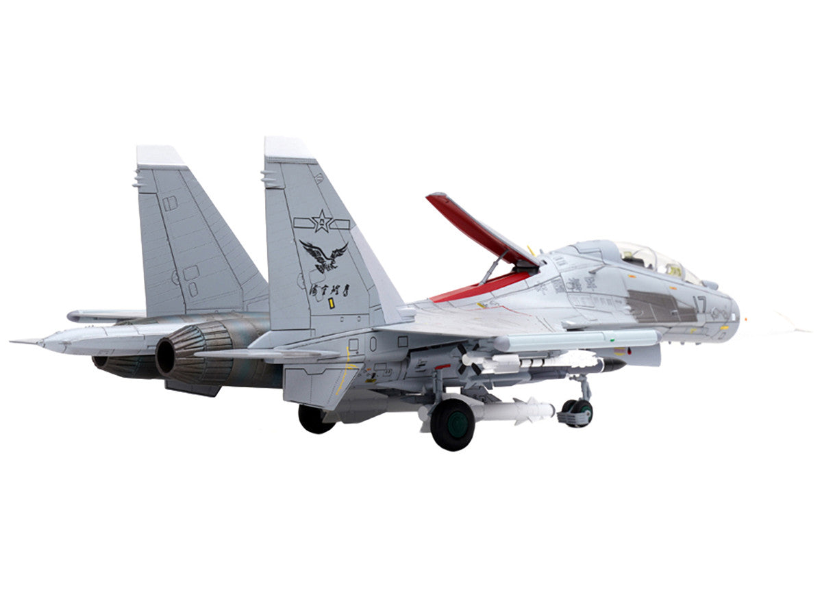 Sukhoi Su-30MKK Flanker-G Fighter Aircraft #17 "People's Liberation Army (PLA) Naval Aviation's Sea and Air Eagle Regiment" Chinese Air Force "Wing" Series 1/72 Diecast Model by Panzerkampf-1