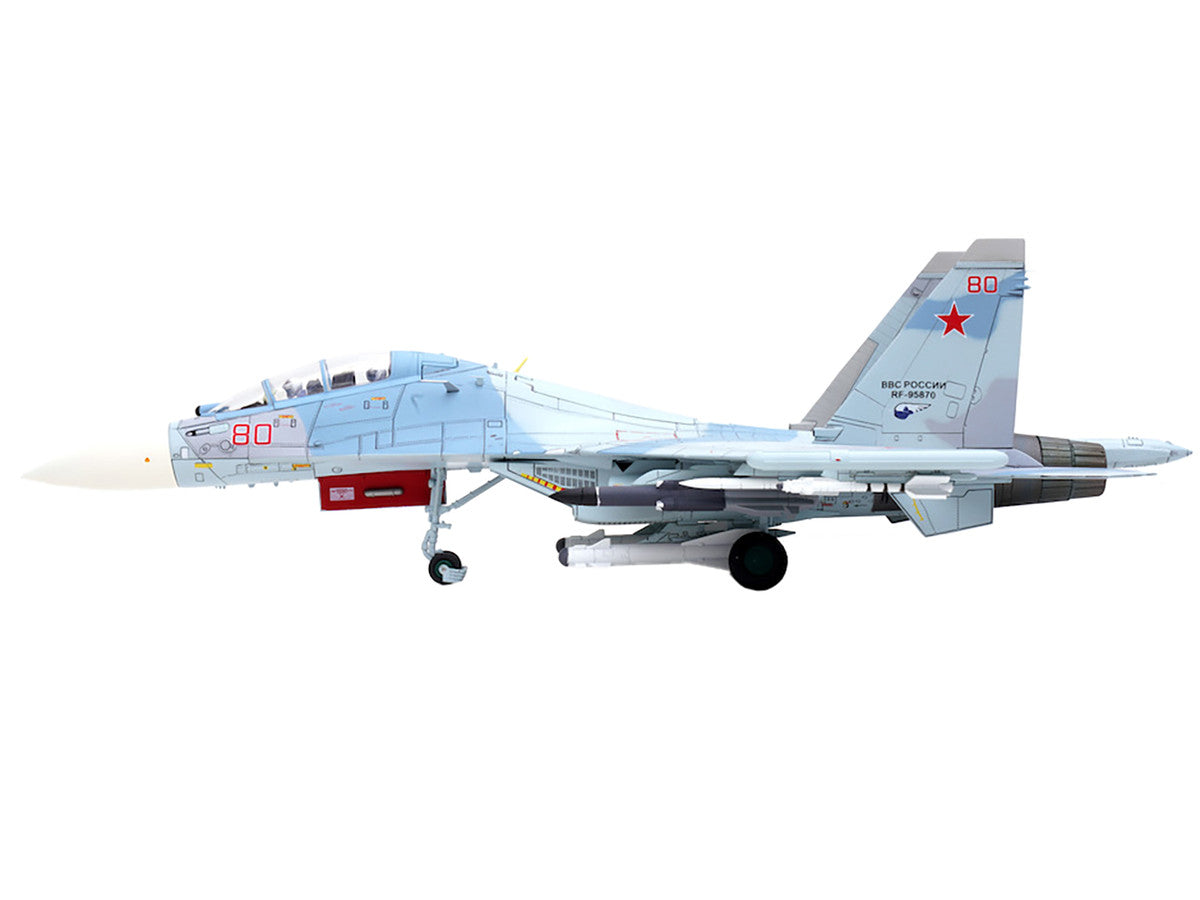 Sukhoi Su-30M2 Flanker-C Fighter Aircraft #80 "Russian Air Force" "Wing" Series 1/72 Diecast Model by Panzerkampf Panzerkampf